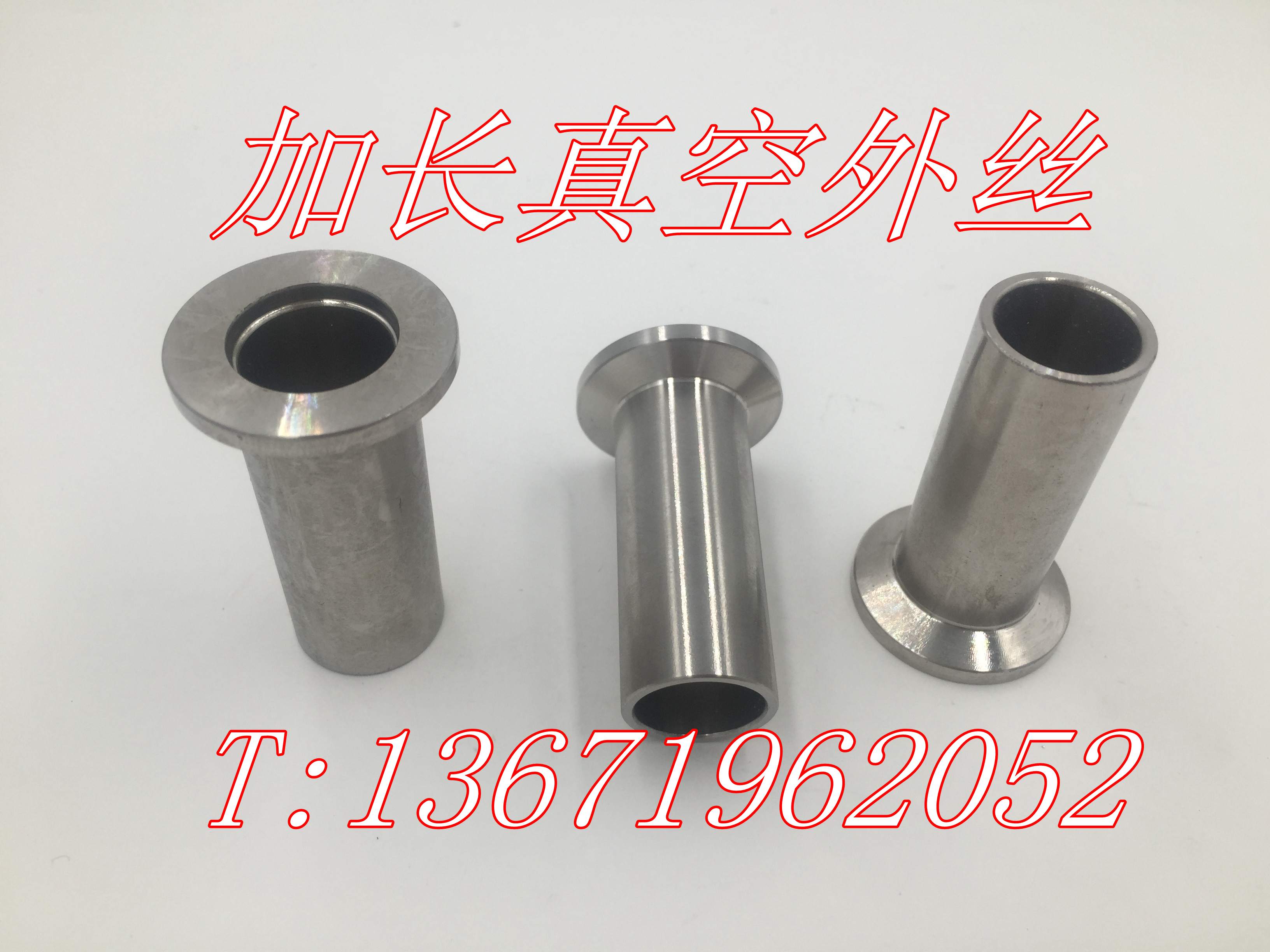 304 stainless steel lengthening vacuum ends stainless steel vacuum fast mounting joints CNC fast assembly joints L=30MM