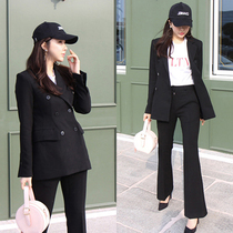 Fashion Korean slim slim thin pants professional dress suit women casual Joker art test tooling suit suit suit suit suit