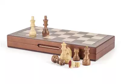 Whimsical imported folding chess professional competition with high-end solid wood handmade chess set gifts