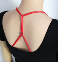 Красный Halter Cross-Crec-Crece-neck Integrated Style