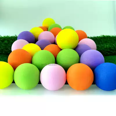 60mm Golf Indoor Ball Children's Toys Casino Toy Ball Entertainment EVA Monochrome Ball 6 Colors