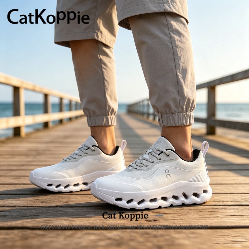 【Chasing the Sand and Listening to the Tide】Cat Koppie Shock-Absorbing Running Shoes for Men, Lightweight, Breathable Mesh, Comfortable and Lightweight Sports Shoes 【Chasing the Sand and Listening to the Tide】Cat Koppie Shock-Absorbing Running Shoes for Men, Lightweight, Breathable Mesh, Comfortable and Lightweight Sports Shoes