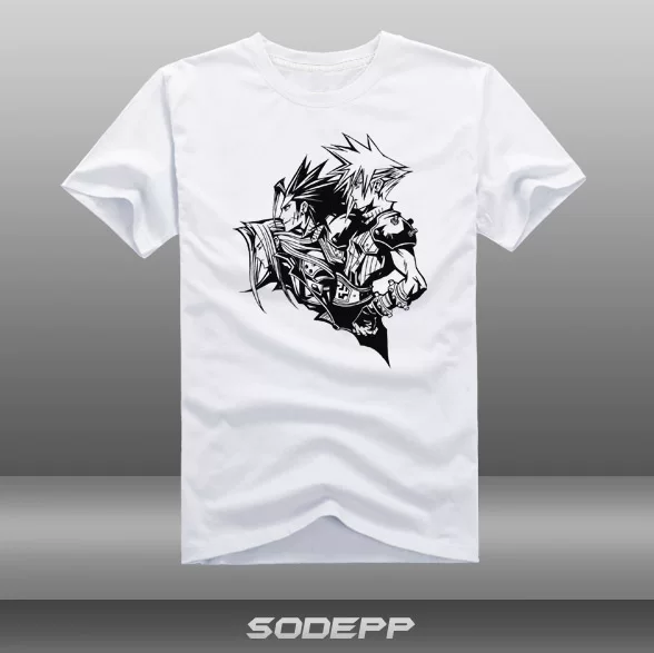 [Футболка игры] Final Fantasy 7 Rebirth Zach Safirus 2024 Short -sleeved PS5 Xia Chao Мужская популярность