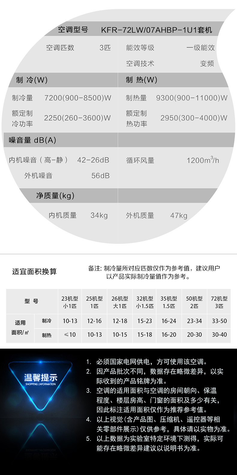 海尔 小超人 一级变频  立式圆柱空调柜机 3匹 图10