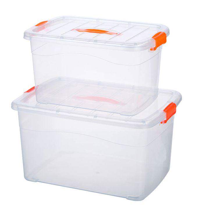 Sub-storage storage box with lid box transparent household finishing plastic storage box clothes toy extra-large thickening