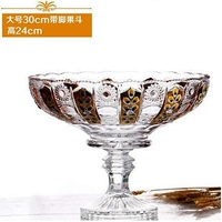 Эмалевые цветы с большой фруктовой тарелкой