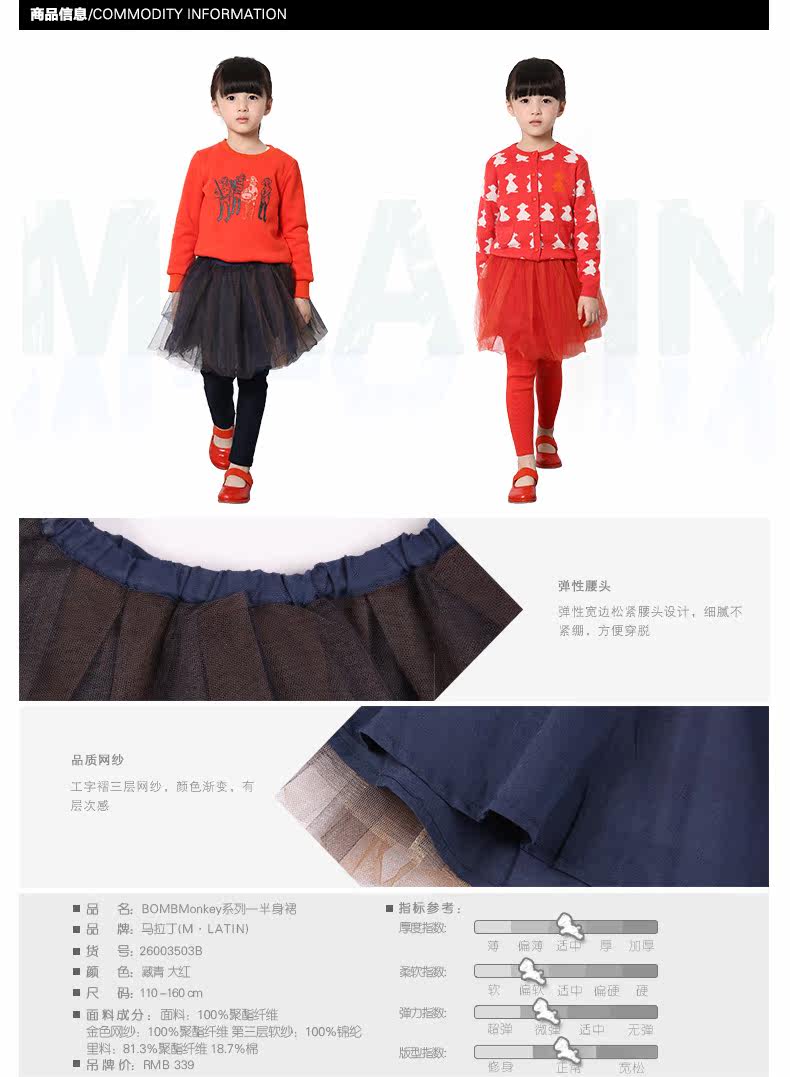 Jupe enfant M.LATIN en polyester - Ref 2048445 Image 9