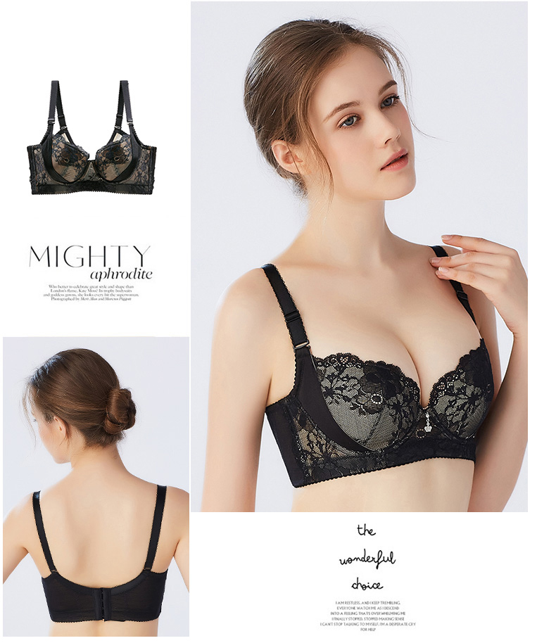 Nước hoa kích thước lớn thoáng khí phần mỏng điều chỉnh đồ lót nhận được sữa mẹ gợi cảm tập hợp trên bộ áo ngực hỗ trợ chống chảy xệ nữ áo bra
