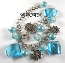 Glass jewelry alloy bracelet Blue demon jyg93600029