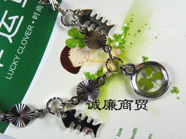 Eurobar Clover series Round Metal Pendant Metal Bracelet OSL075JS29