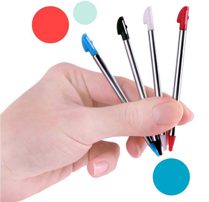 Bút stylus 3DSLL Bút stylus 3DS XL Bút kim loại 3DS LL bút có thể thu vào - DS / 3DS kết hợp miếng dán decal