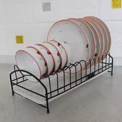 304 stainless steel single-layer dishes universal shelf Rice dishes kitchen overall cabinet drawer drain rack Black