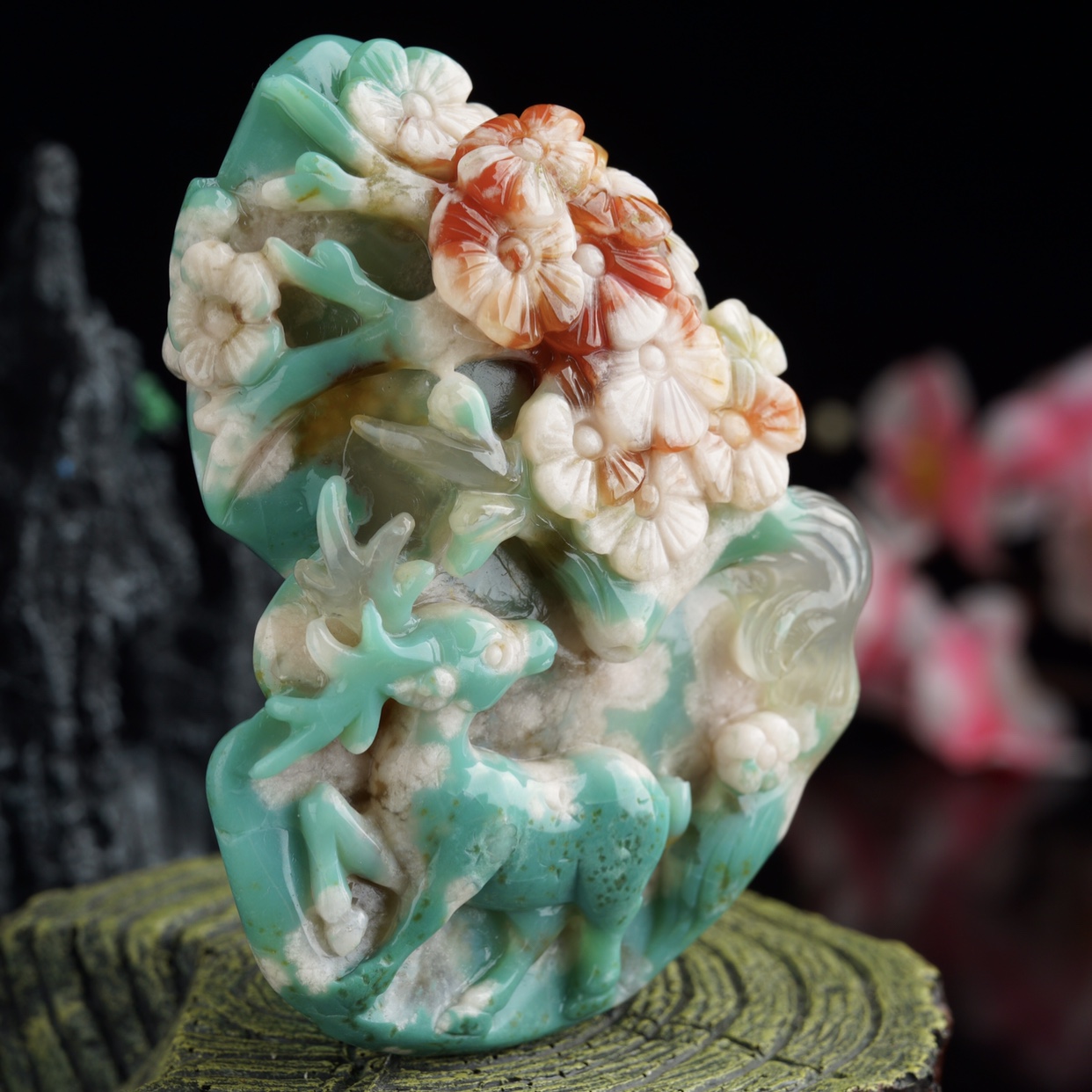 Live shooting Sakura agate ornaments Bracelet pendants and accessories Colorful gem bracelets and other jewelry