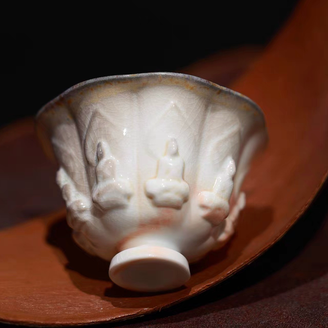 Jingdezhen Wood-Fired Unglazed Master Cup, Large Guest Cup, Ceramic Li Xianfeng Original Cave Cup, Wood-Fired Flying Monk Master Cup