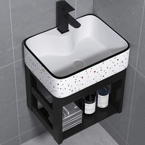 Настенный умывальник для небольшой квартиры комбинированный керамический умывальник для ванной комнаты водонепроницаемый простой настенный умывальник