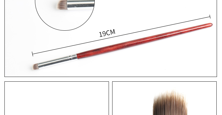 Mới làm móng tay Gradient smudge bút công cụ gỗ gụ thanh tốt bàn chải tóc chọc bút người mới bắt đầu màu bút máy mài móng mini