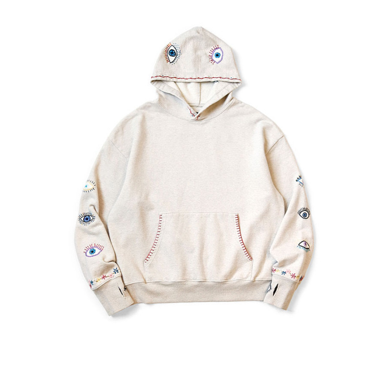 [Official Website Discount] Kapital Japa Hiraeda Sweatshirt Spring and Autumn Unisex Embroidered Hooded Jacket Loose Trendy
