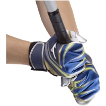 IZUNO Mizuno limited SELECT 9 washable strike gloves deep blue gold X silver Green White