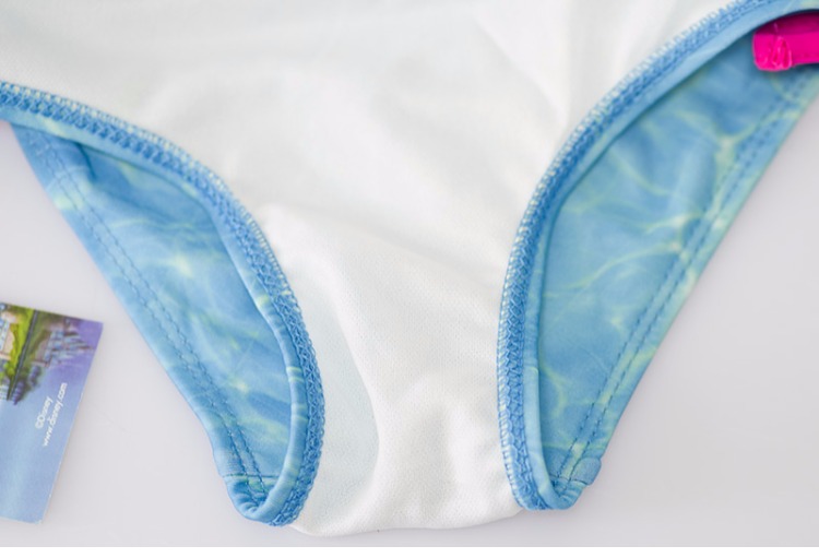 Xuất khẩu đồ bơi trẻ em băng và tuyết chia đôi trên và dưới loại áo tắm sling + quần bơi bé gái 4-5-6 tuổi bộ đồ bơi nàng tiên cá