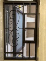 Aluminum alloy easy to remove and wash screen laser welding seamless window grille with anti-theft mesh Aluminum flower color mesh diamond mesh window grille