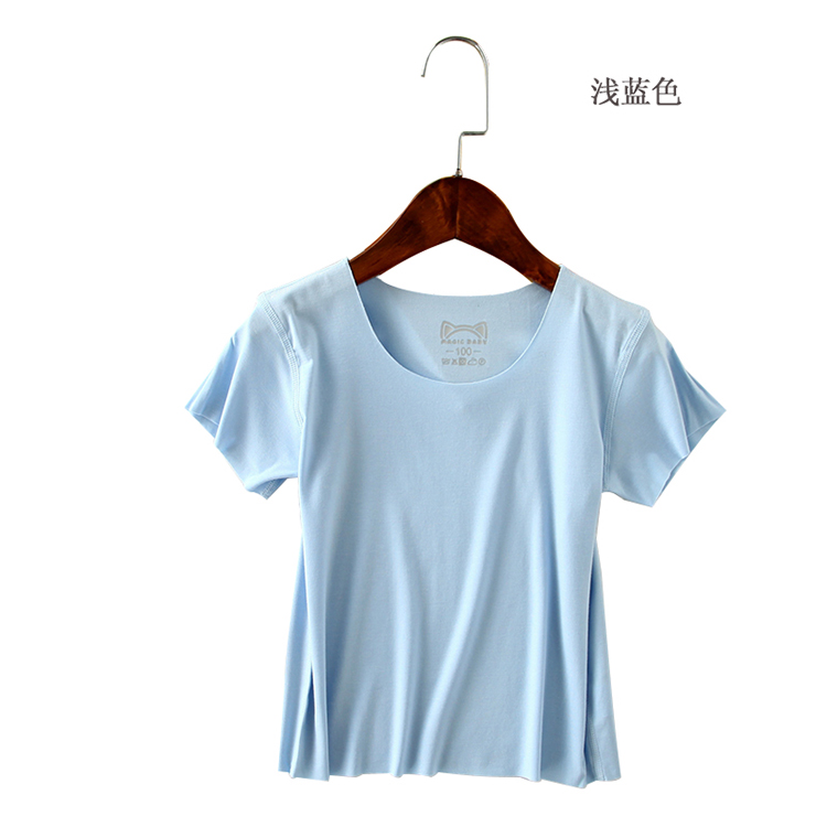 [Mất giải phóng mặt bằng] trẻ em ngắn tay áo T-Shirt mùa hè mỏng trai cô gái T-Shirt màu rắn đơn giản