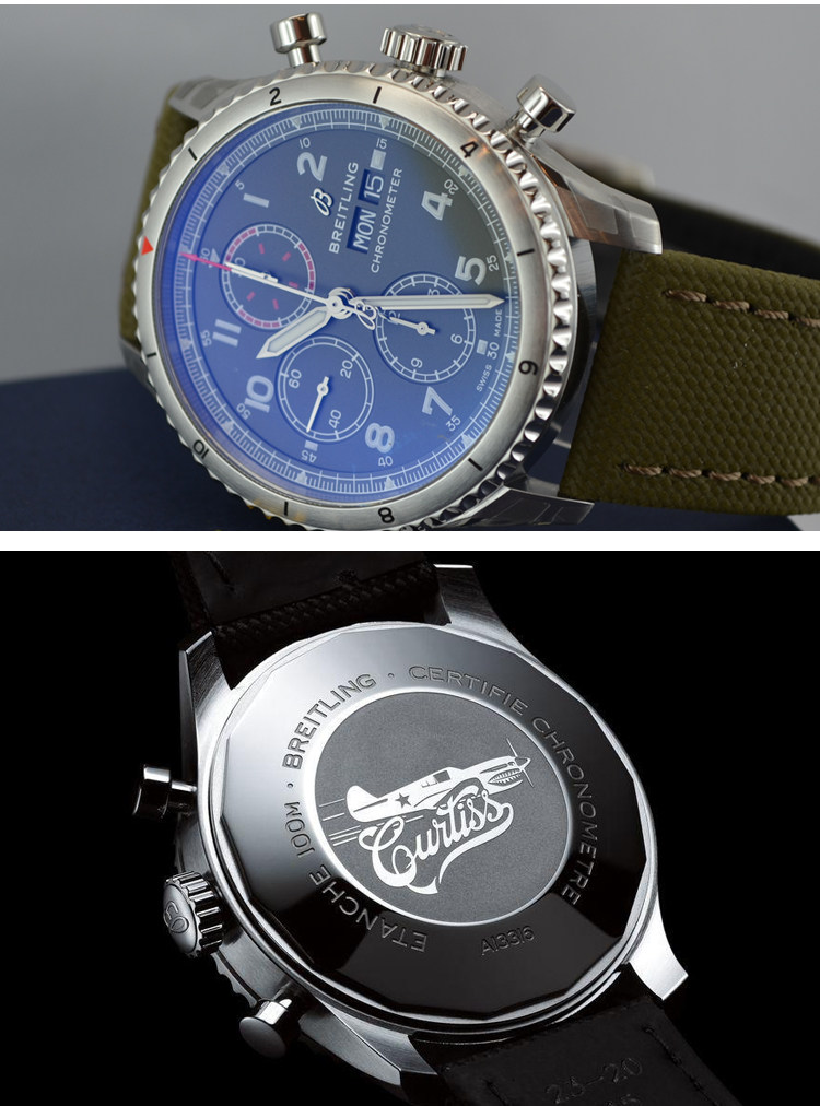 товар из китая breitling/百年灵飞行员8系列自动机械男表日历计时a133161a1l1x1