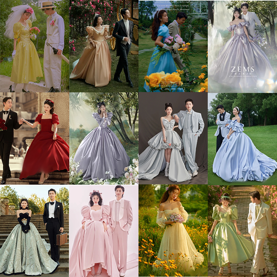 Clothing suitable for photo sessions, lace wedding dress for princess for beloved, 2022 collection