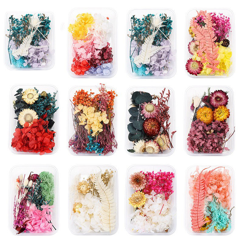 Floating flower Dried flower Immortal flower DIY glue-filled flower material Mini embossed material Yunnan scented candle