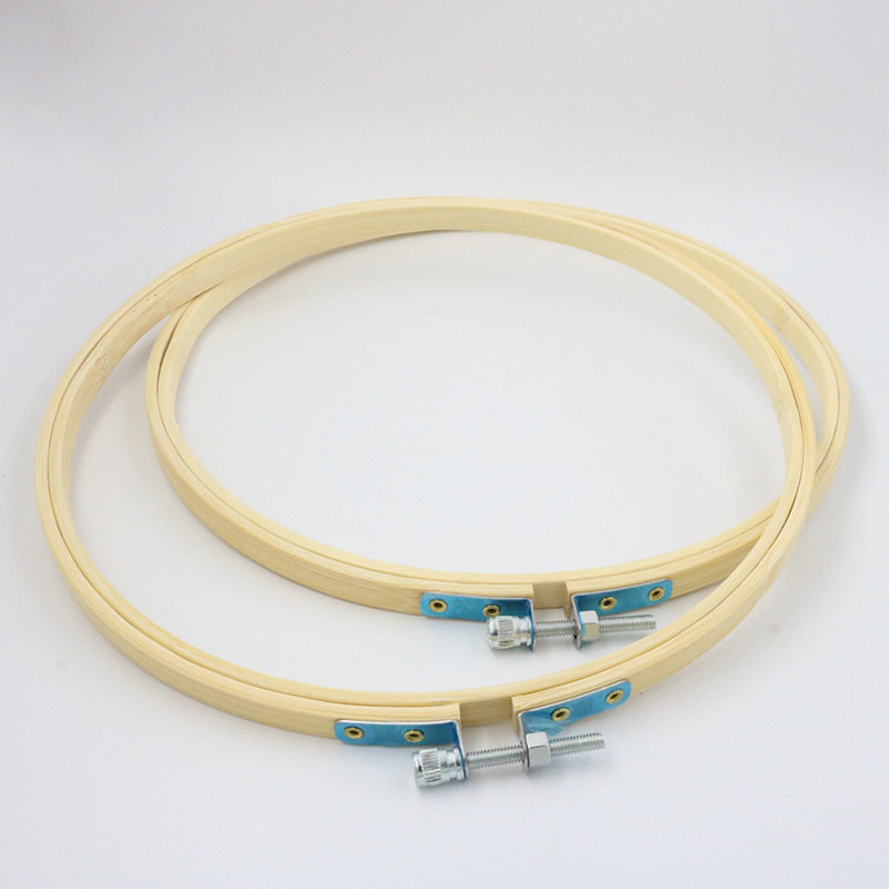 Bamboo Embroidered Shed Zdyeing Blue Sunburn Embroidery Display Accessories Handmade Crafts Gift Hem Embroidered Embroidered