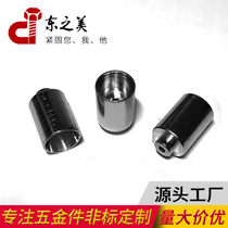 Stainless steel riveting sleeve fittings electromechanical shaft surface plated blue zinc hollow rivets car hardware non-standard customized