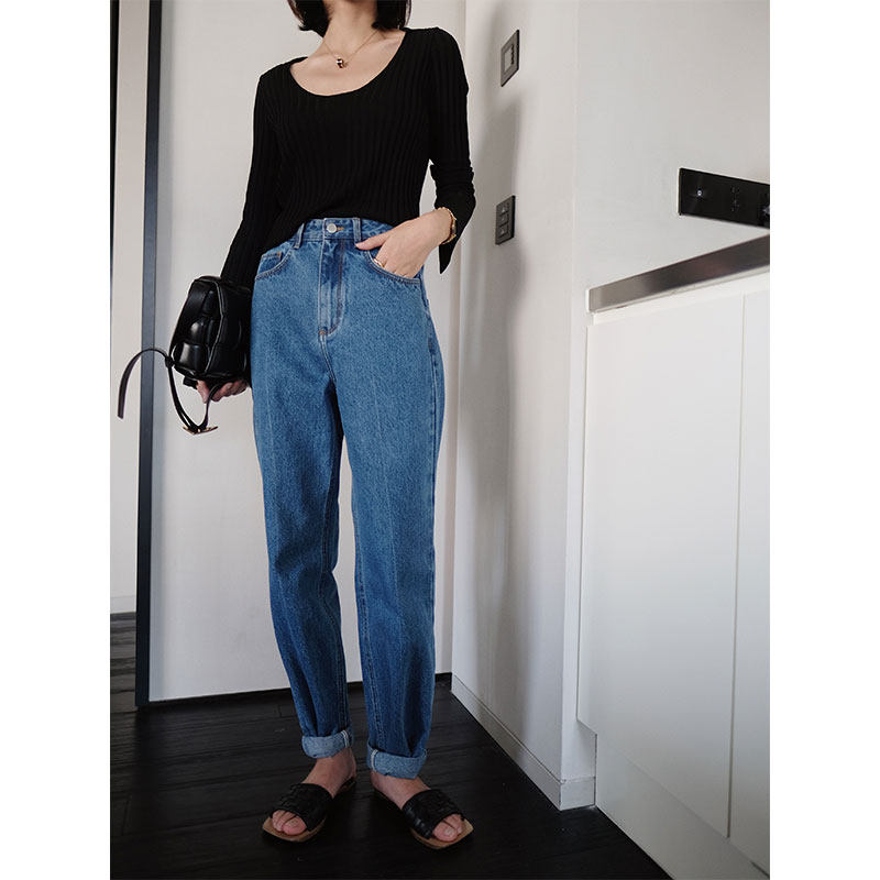 MRS Studios 80s cowboy comeback classic 100 lap stitch with slim curl straight drum jeans