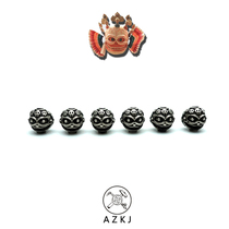 DIY accessories with non - door 925 pure silver mask Doolin skull Double - Pearl Ball Ball Ball Ball Ball Ball