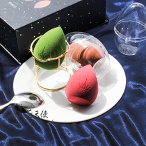 Soft do not eat powder Wood grape heart happy beauty makeup egg sponge gourd cotton powder puff dry and wet powder puff cleaning agent