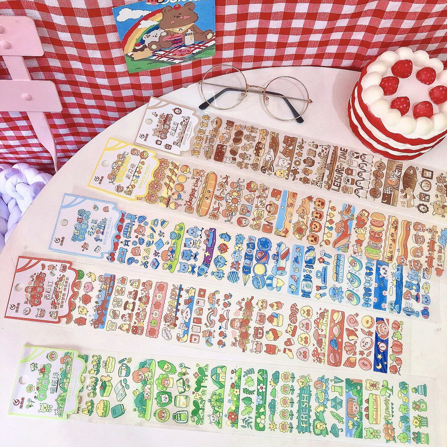 Gentleman Thunder Series Seventh Season Cartoon And Paper Strip Tape DIY Creative Cute Hand Ledger Collage Paper