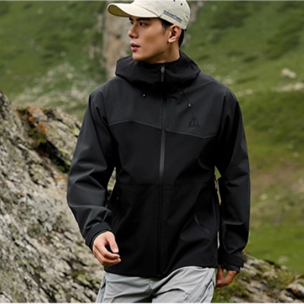 361武霞客雨屏冲锋衣男2025秋季防水硬壳户外武侠客防风登山服男