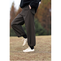 One old original winter black tea color dry cotton wool small straight tube warm casual corset down down pants 2478