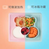 Стульчик для кормления, детская обеденная тарелка, посуда, силиконовый комплект для еды, защита при падении