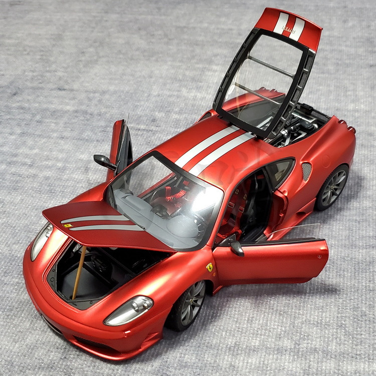 Hot Wheels Ferrari 430 Sc Scuderia Matte Metallic Red Deluxe Edition Elite 1:18 Hot Wheels Ferrari 430 Sc Scuderia Matte Metallic Red Deluxe Edition Elite 1:18