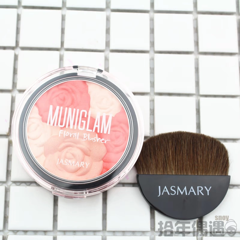 诗 JASMary 花漾 绚丽 làn da tự nhiên mỏng manh - Blush / Cochineal má hồng dạng kem