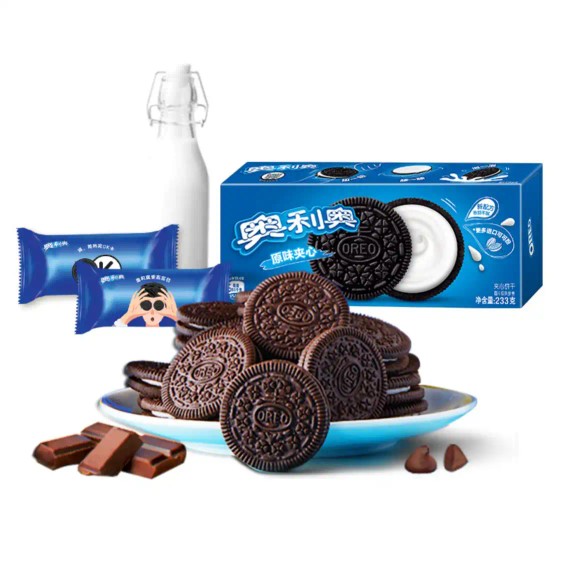 Olio Sandwich Biscuits Chocolate Taste Casual Snack Tea Refreshments Net Red Original Taste 233 gr Sweetness Not Greasy