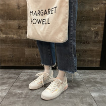 Huili womens shoes 2020 Autumn New Korean version of Joker canvas small white shoes female students casual board shoes womens ins tide