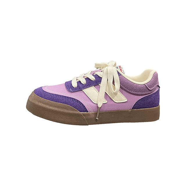 Qiqi Master Shoes Women's 2023 New Taro Purple Women's Shoes Casual Versatile Sneakers Ins Trendy Canvas Shoes Women