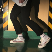 Seven ins Hong Kong style retro Joker canvas shoes female students Korean version of Harajuku style ulzzang white shoes shoes