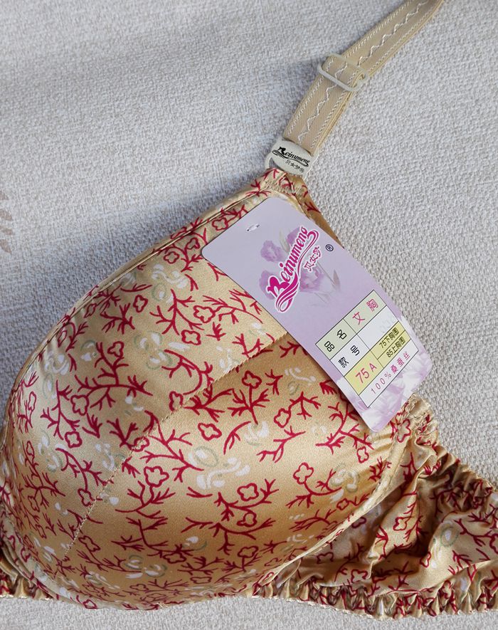 Mất giải phóng mặt bằng Mã Vú Nhỏ Nhỏ 32-70A Cup Đồ Lót Chính Hãng Không Có Vòng Thép Double Side Silk Bra