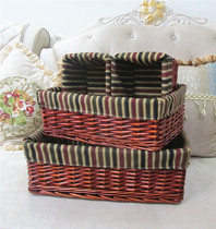 Collection of new baskets rattan choreography storage basket willow clothes Dirty Clothes Kitchen Snacks Boxes Fields Gardening Boxes