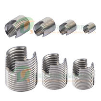303 Thin wall type self-tapping thread sleeve slotted small outer diameter inner and outer tooth nut Stainless steel material factory spot