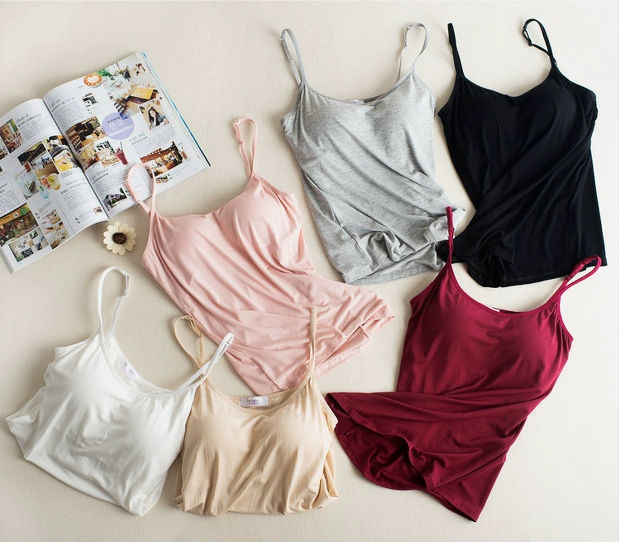 2018 tích hợp áo độn ngực yếm nữ ngắn bra bra bra mặc bên trong áo khoác trắng đáy hè