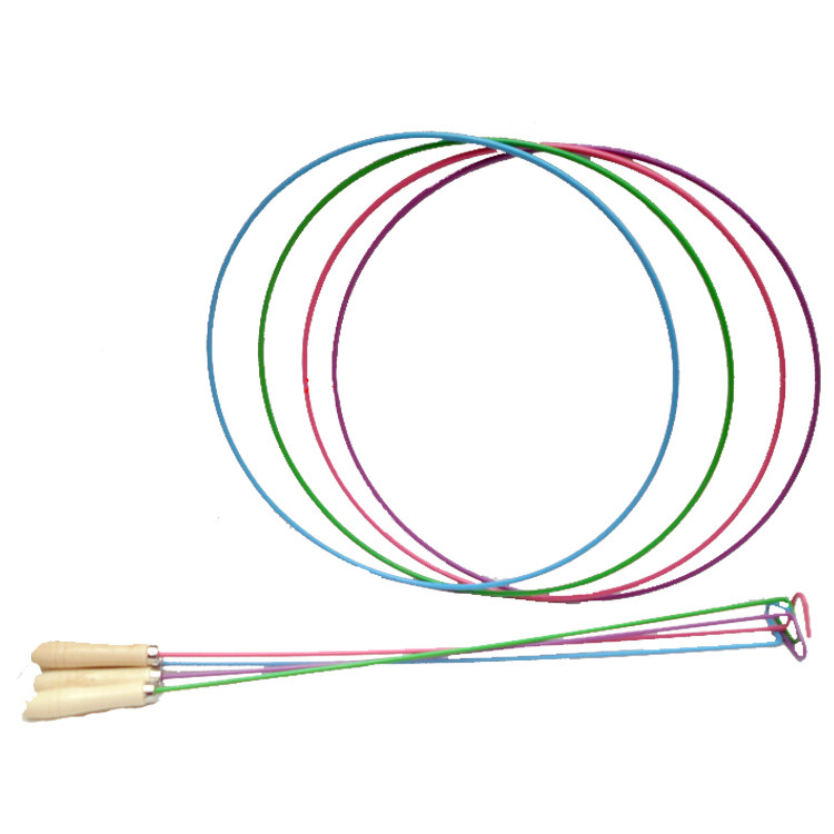 Solid rolling iron ring Rolling iron ring Folk children after 80 traditional nostalgic toy full iron push rod push iron ring 37CM