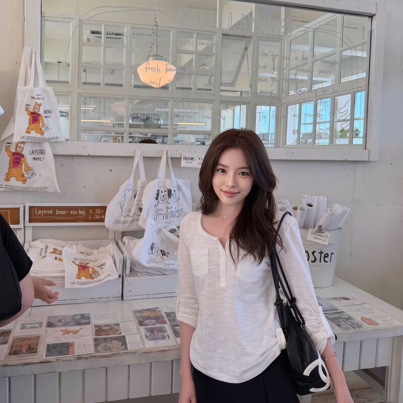 Tomatosister Is Comfortable and Not Monotonous. Bamboo Cotton Henry Collar Workwear Button Half-Sleeve T-Shirt Tomatosister Is Comfortable and Not Monotonous. Bamboo Cotton Henry Collar Workwear Button Half-Sleeve T-Shirt