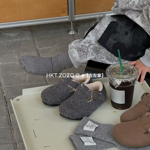 Зимние детские сапоги подходит для мужчин и женщин, туфли, в корейском стиле, подходит для подростков